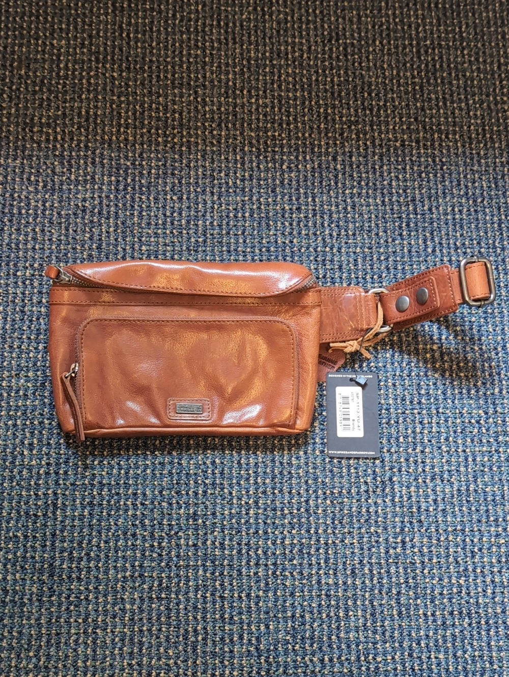 NWT Spike & Sparrow Brown Leather Waist Bag